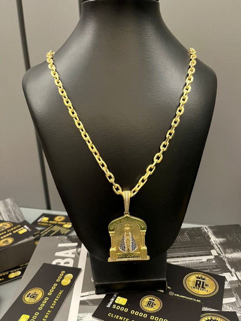 CADEADO 6MM COM PINGENTE NOSSA SENHORA CAPELA