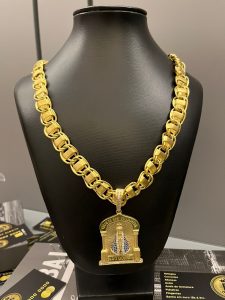 DUBAI 12MM COM PINGENTE NOSSA SENHORA CAPELA