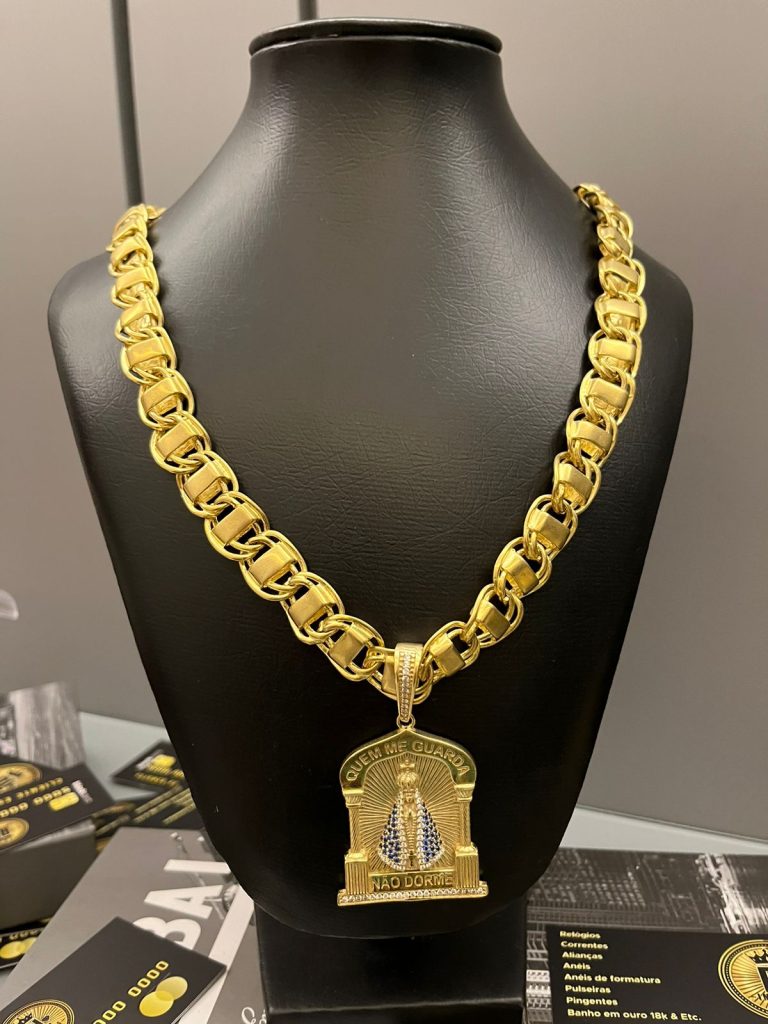 DUBAI 12MM COM PINGENTE NOSSA SENHORA CAPELA