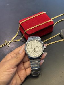 Swatch 100% funcional aço interna branca