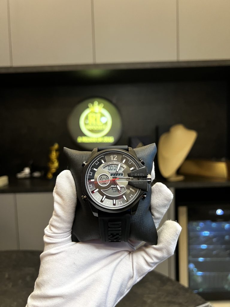 Relógio Diesel Pulseira de Borracha Preta