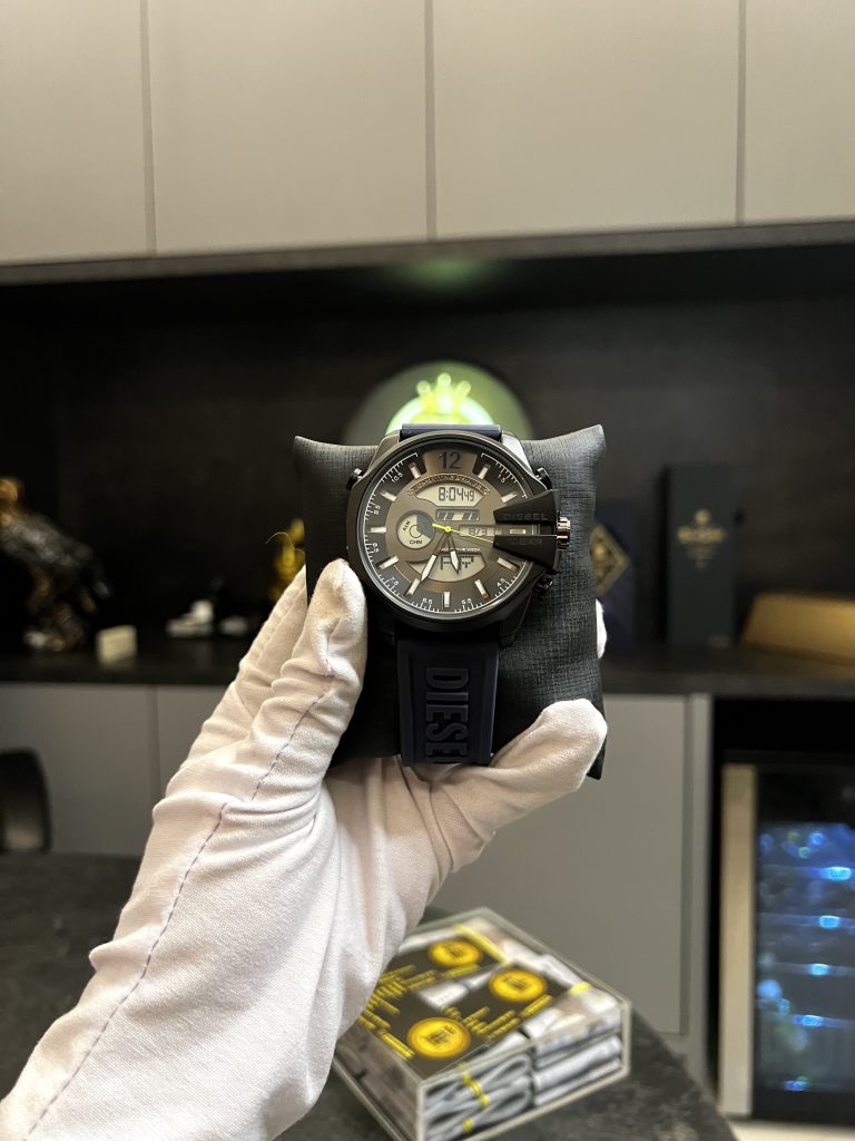 Relógio Diesel Pulseira de Borracha Preta