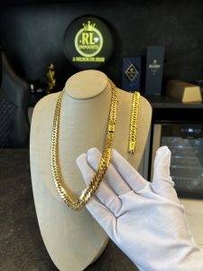 Conjunto Grummet 13m Banhado a Ouro