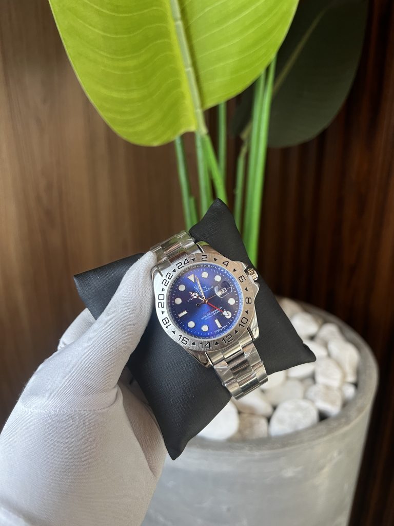 Rolex Oyster Prata Interna Azul