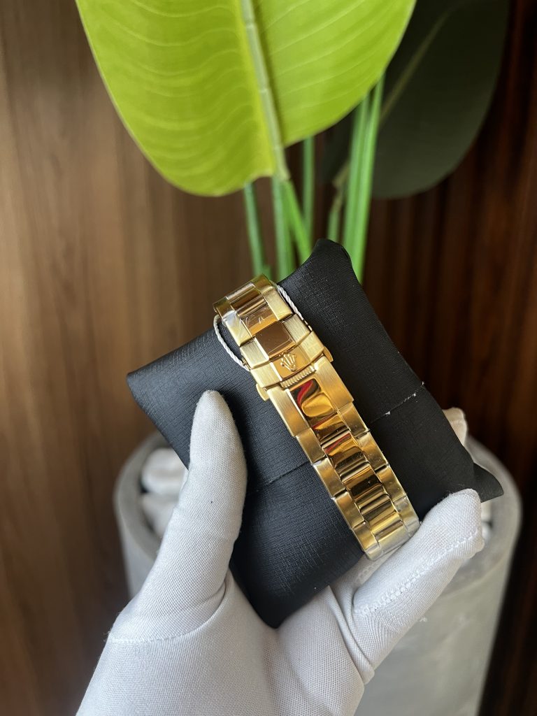 Relógio Rolex Submarine Interna Dourada Catraca Preta