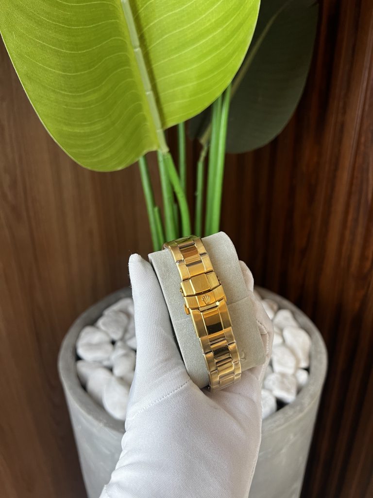 Rolex Dourado Sky Interna Verde