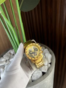 Relógio Bvlgari Dourado Maquinário Importado Interna Dourada